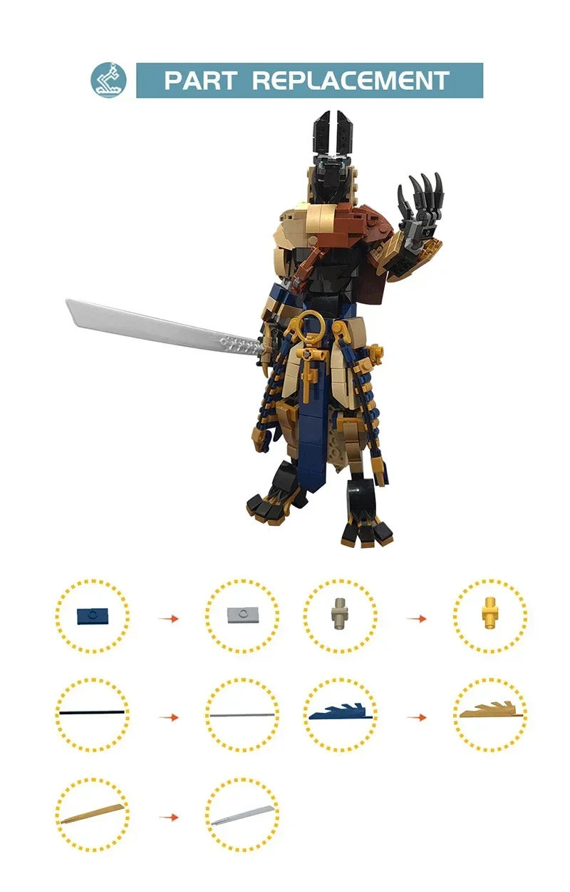 Juego de bloques de construcción modelo Anubis para niños, juguete de construcción con ladrillos, rompecabezas, regalo de cumpleaños, 423 MOC-113373, piezas El antiguo egipcio Grim Reaper Mech