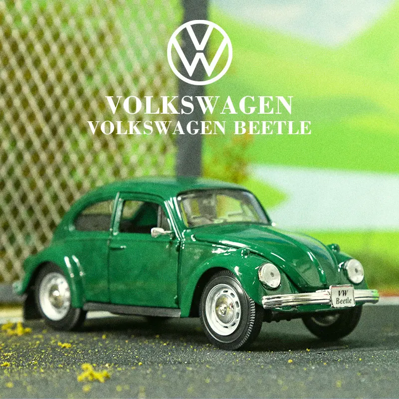 

Оригинальные коллекционные машинки Maisto: Модель Volkswagen Beetle из сплава, масштаб 1:24, украшение, подарок для мужчин
