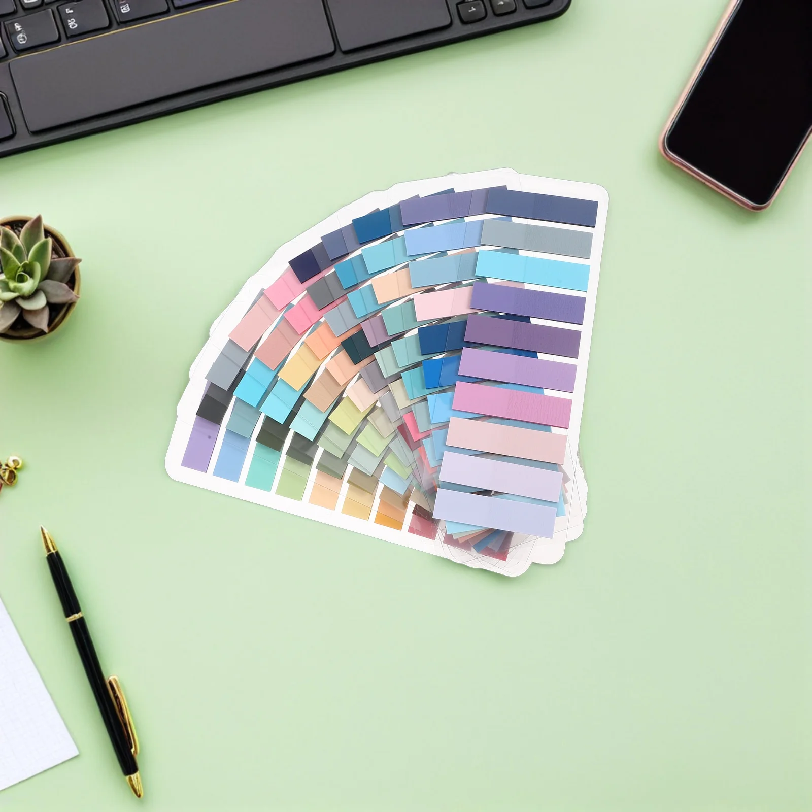 

2000pcs Index Tabs Stickers Self-Adhesive Page Markers For Books Color Coding File Classification Office Supplies