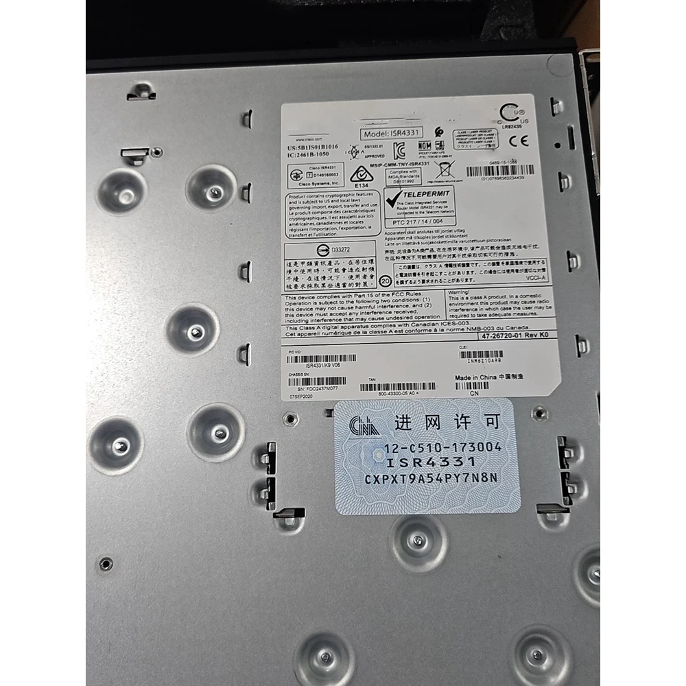 For Cisco Gigabit Enterprise Modular Multi-Service Router ISR4331/K9