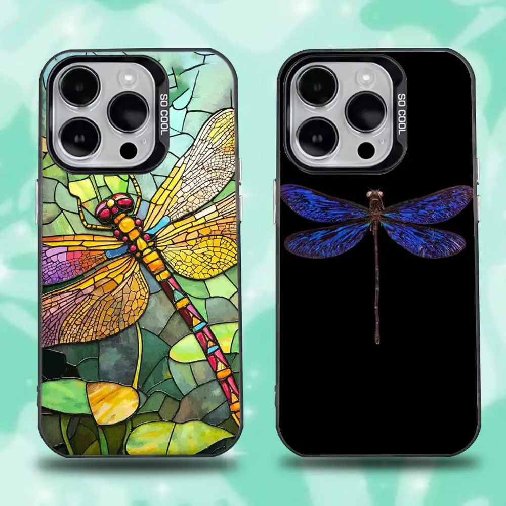 

Animal D-Dragonfly-ys Phone Case For iPhone 16,15,14,13,12,11,Mini,Pro,E,SE4,XS,MAX Black Candy Matte Cover