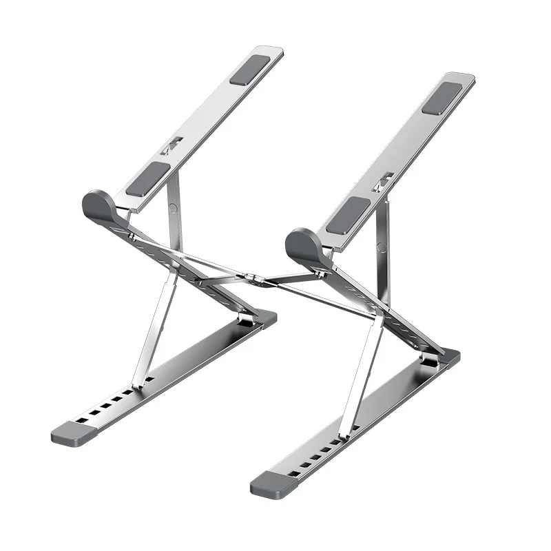 

Metal Aluminum Alloy Tablet Stands Notebook Computer Stand Double-deck Height Increase Folding Bracket