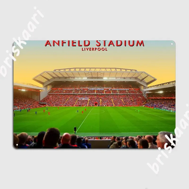 Anfield Stadium I Metal Sign Plaques personalized Home Wall pub Football Tin sign Posters