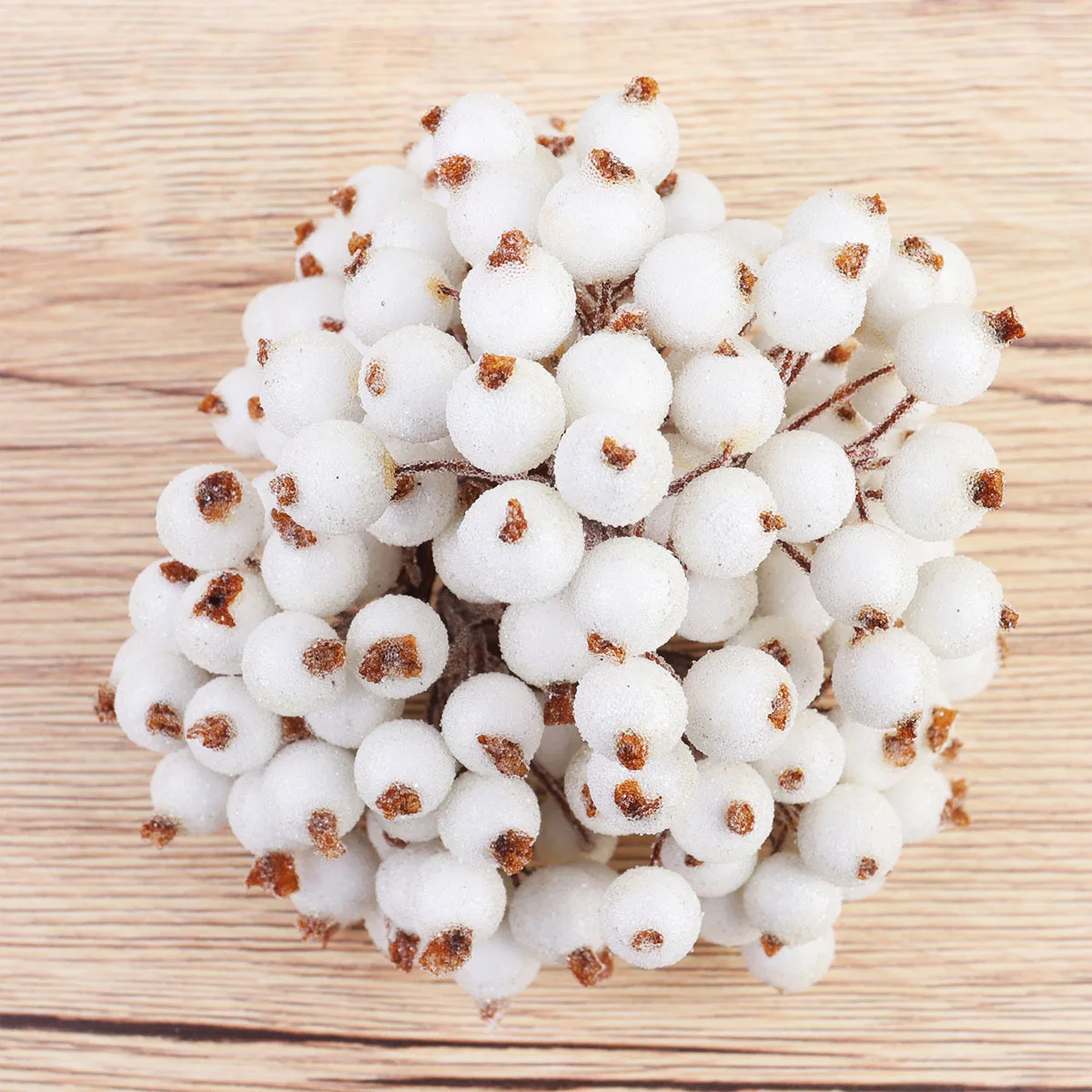 

400 Pcs Winter Accessories Simulated Small Berries Berry Ornament Christmas Tree Artificial White Imitation