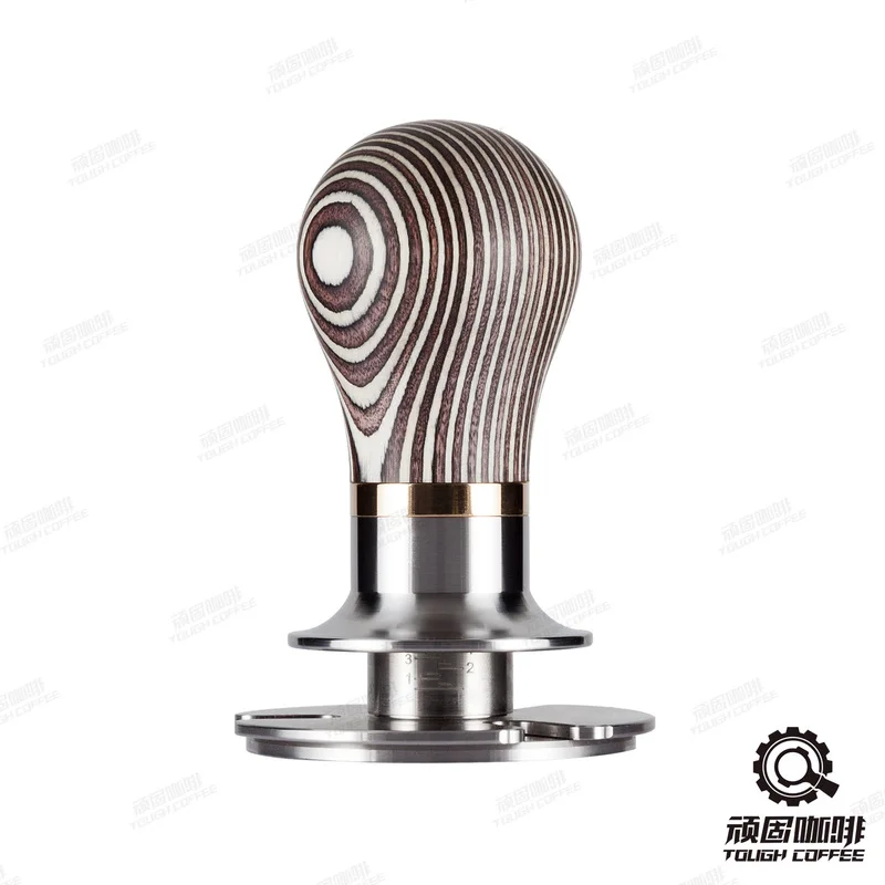 espresso calibrated coffee tamper with steady pressure anti pressure deviation design Adjustable depth design 53.3mm