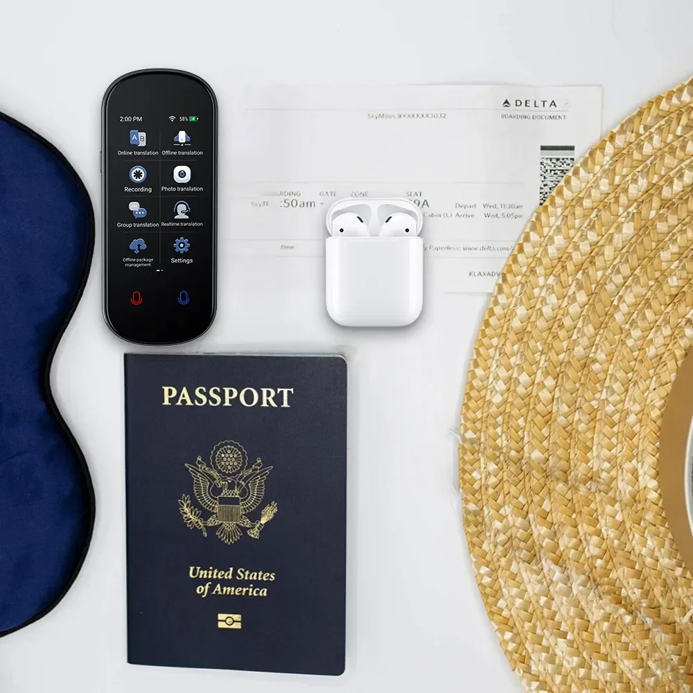 Z2 محمول فوري 2025 مترجم صور السفر في الوقت الحقيقي ترجمة قلم ذكي مسح تسجيل مترجم متعدد اللغات
