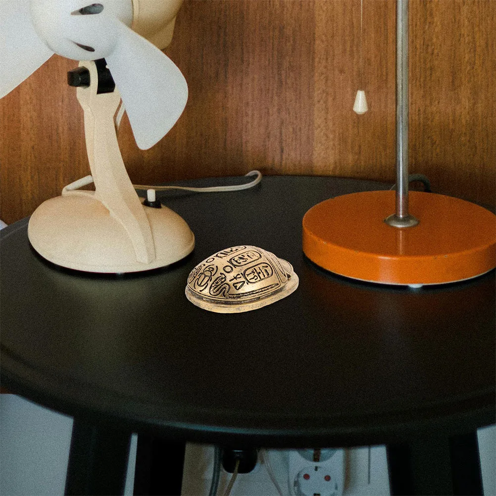 

2pcs Egyptian Beetle Amulet Set Resin Ancient Artifact Home Decor Symbolic Protection Rebirth Charm