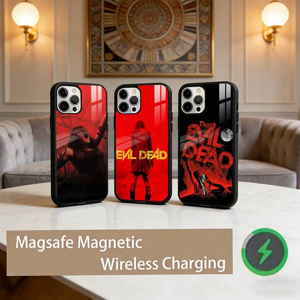 

Horror E-Evil Dead Cool Phone Case For iPhone17,16,15,14,13,12,11 Plus,Pro Max Magnetic For Magsafe Wireless Charging