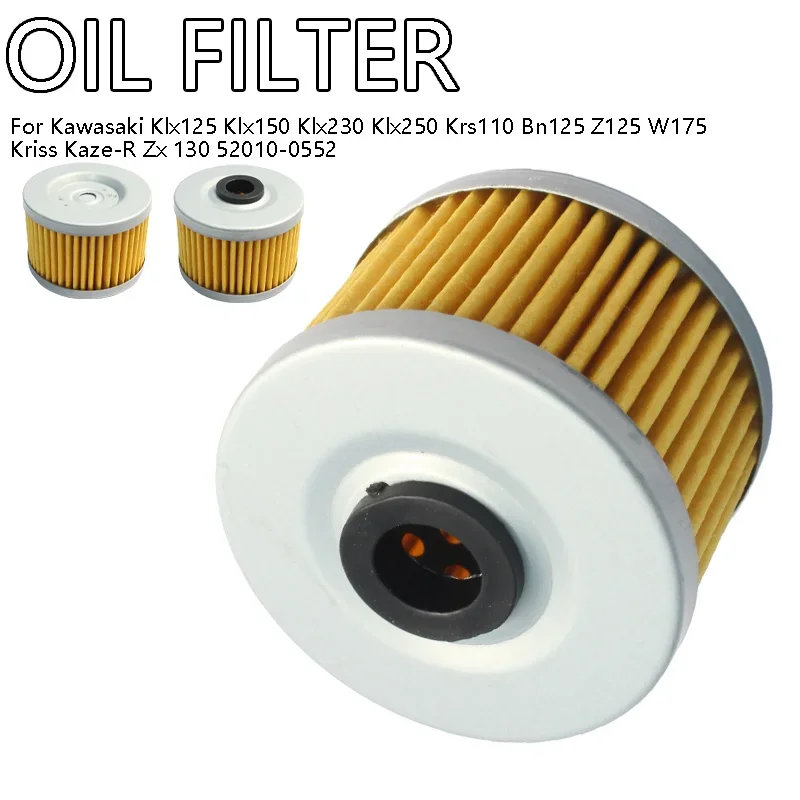 Oil Filter For Klx125 / 150 / 230 / 250 Krs110 Bn125 Z125 W175  Kriss Kaze-R Zx 130 52010-0552