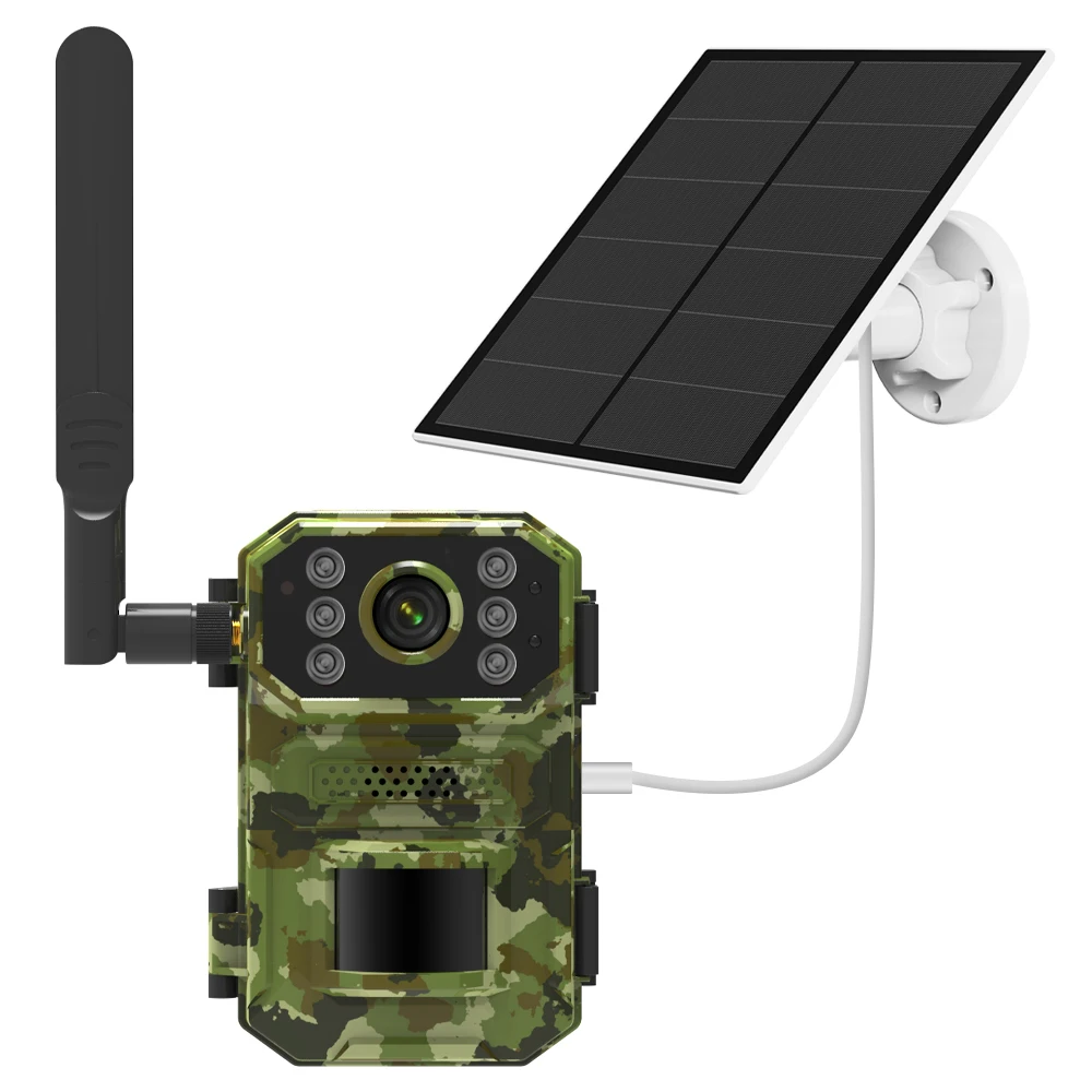 

Водонепроницаемая камера EU 4G 1080P IP66 для охоты, 14 МП, 7800 мАч, длительный режим ожидания, угол 120 градусов, инфракрасный светодиод, 940 нм, широкое облако