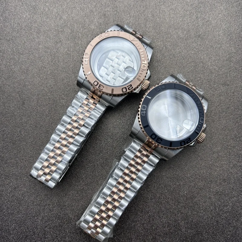 Watch accessories 40MM case strap + ring sapphire glass suitable for NH35 movement, yacht case