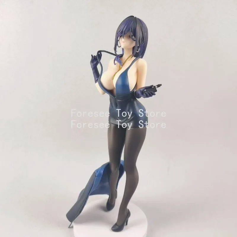 Yokoyama Black Beautiful Girl Figure One-piece Dress Sexy Anime In Stock Collection Model Desktop Ornament Decorations Toys Gift