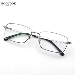Heren Pure Titanium Brilmontuur Optiek Bijziendheid Verziendheid Progressief Recept Lenzen Vierkant Oculos UV Anti-reflectie