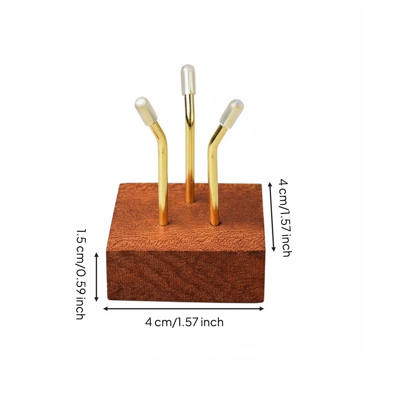 Solid Wood Crystal Base Stand Tripod Display Rack Wooden Pedestal Holder for Showcasing Minerals Home Decor view 5