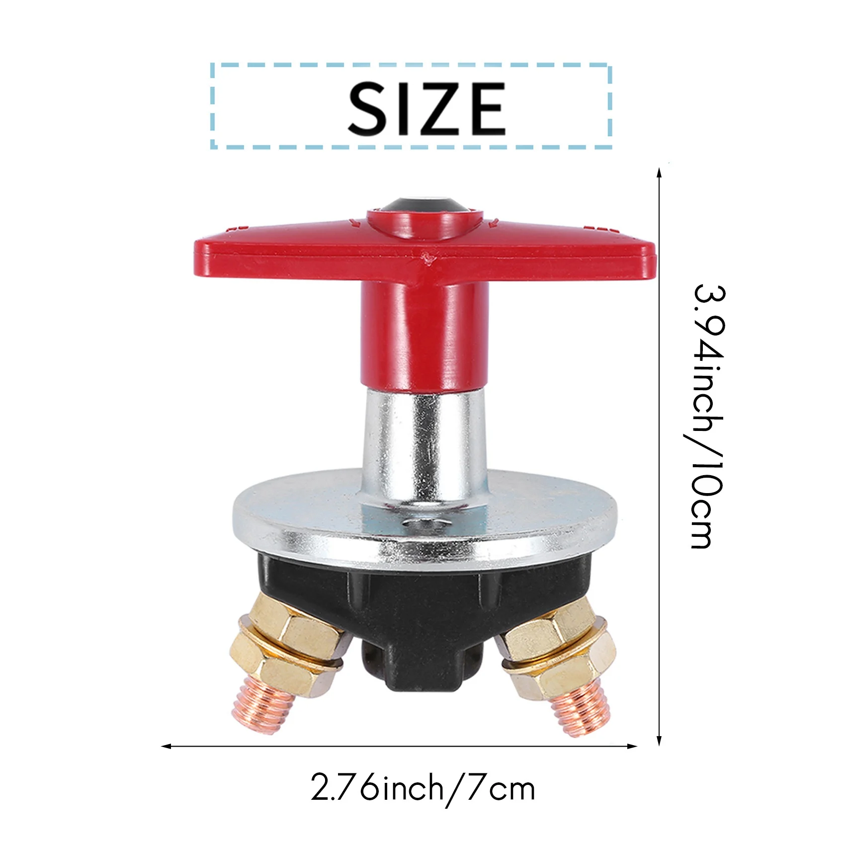 Isolator baterai kunci tetap 1500 Amp, saklar listrik tugas berat 12V / 24V