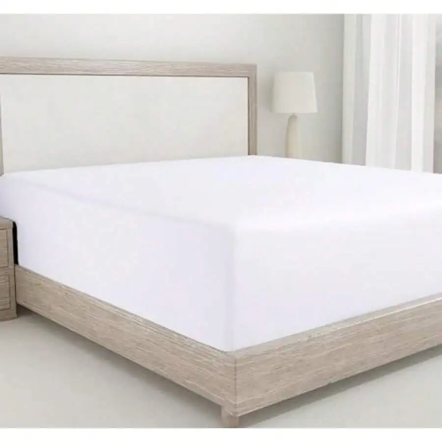 

Queen Fitted Sheet 100% Cotton 400 Thread Count Sateen Deep Pocket No Pop Off Elastic White