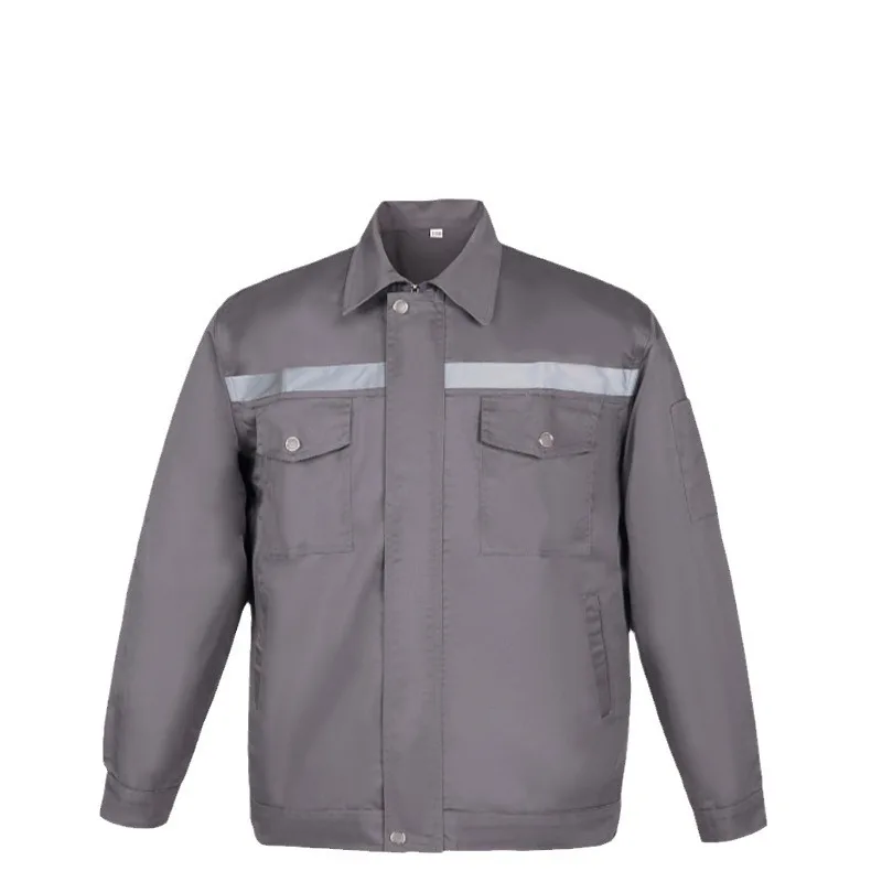 Durable Automotive Workwear for Men with Shoulder Patchwork, Perfect for Factory and Workshop Work Clothes Welding Clothes