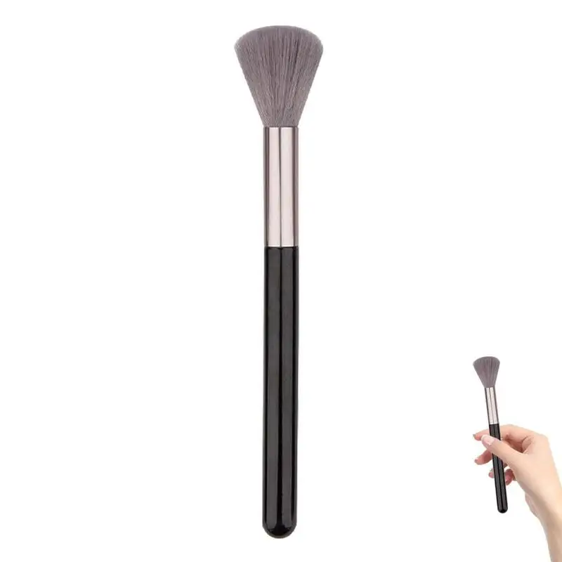 Pennello per cipria sciolto pennello per fard portatile pennello per trucco viso Beauty Blender trucco delicatamente copertura completa per guance e viso