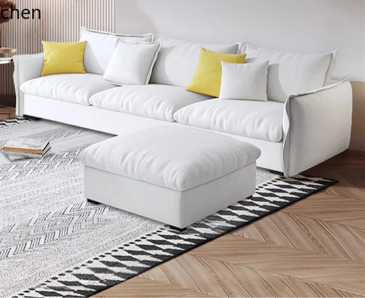 

ZML Sofa Living Room Modern Simple Double Three-Person Fabric Sofa Small Apartment Fully Furnished