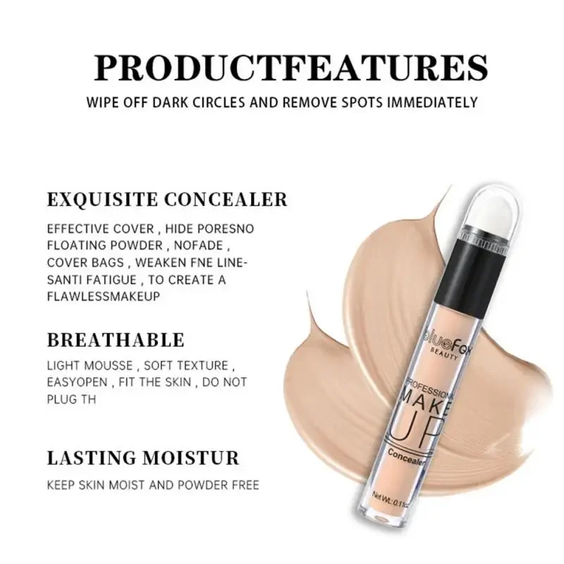 Heallor Air Cushion Concealer Facial Flaw Conceal Eraser Liquid Foundation Waterproof Long-lasting Face Makeup Korean Cosmetic C