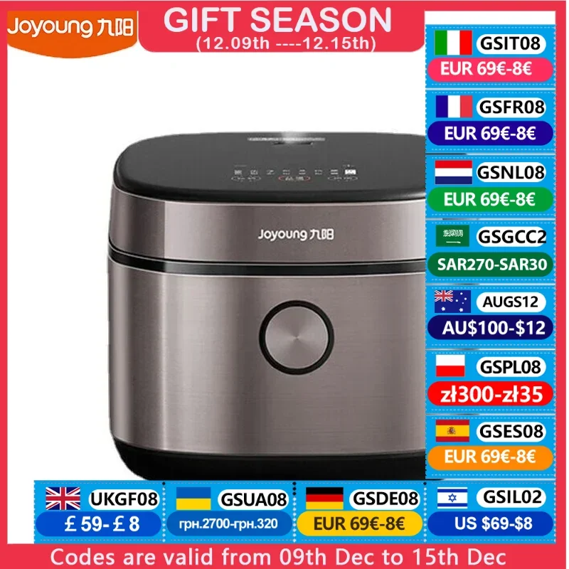 Joyoung F510 Household Rice Cooker 5L Non-Stick Coating Automatic Rice Cooking Pot Easy To Clean 220V Electric Multi Cooker 860W