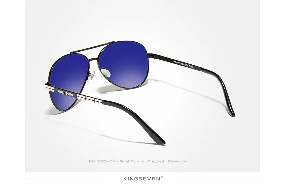 KINGSEVEN Neue Upgrade Aviation männer Sonnenbrille Polarisierte Anti-Glare Sonnenbrille Fahren Brillen Gafas De Sol – Detail 6