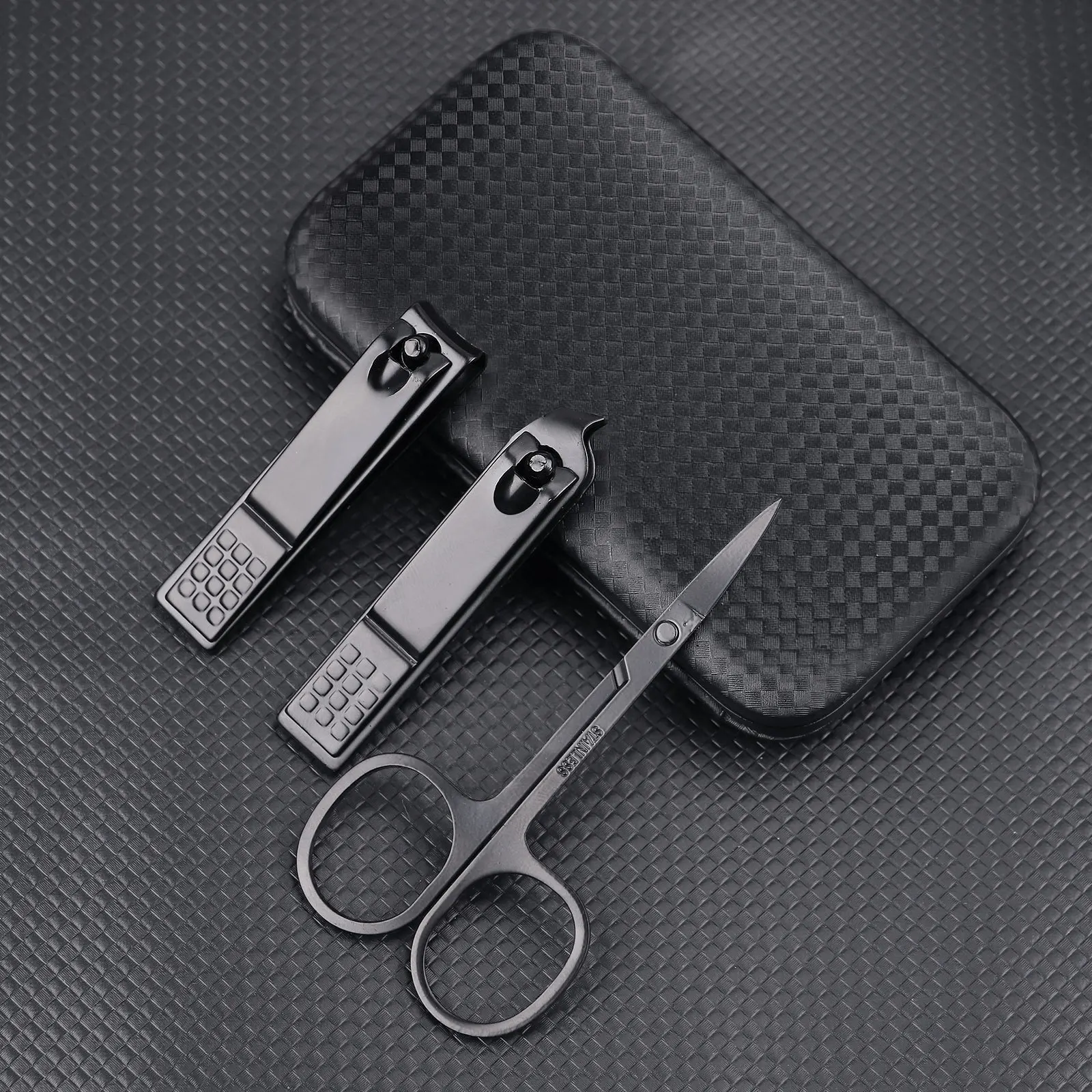 مجموعة مقص أظافر من الفولاذ المقاوم للصدأ مكونة من 7 قطع، أدوات احترافية لإصلاح الأظافر وإصلاح القدم