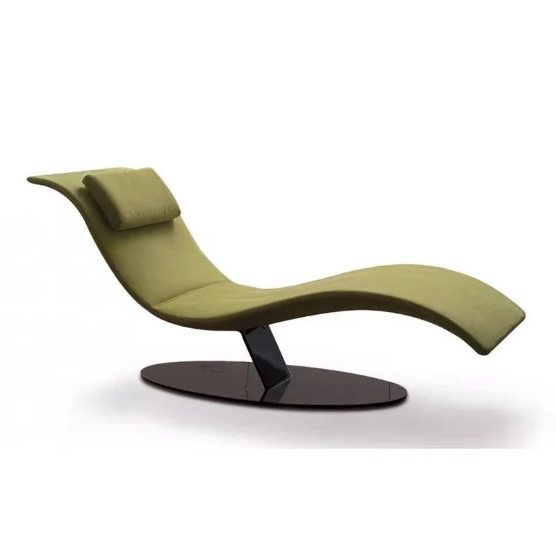 

Italian light luxury designer curved curved S-shaped leisure single recliner balcony villa sofa chair