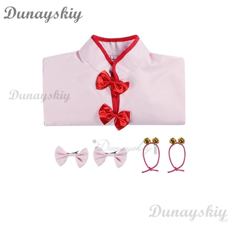 Ranma 1/2 champú Cosplay disfraz Cheongsam peluca delantal vestido mujeres niñas convención Halloween carnaval