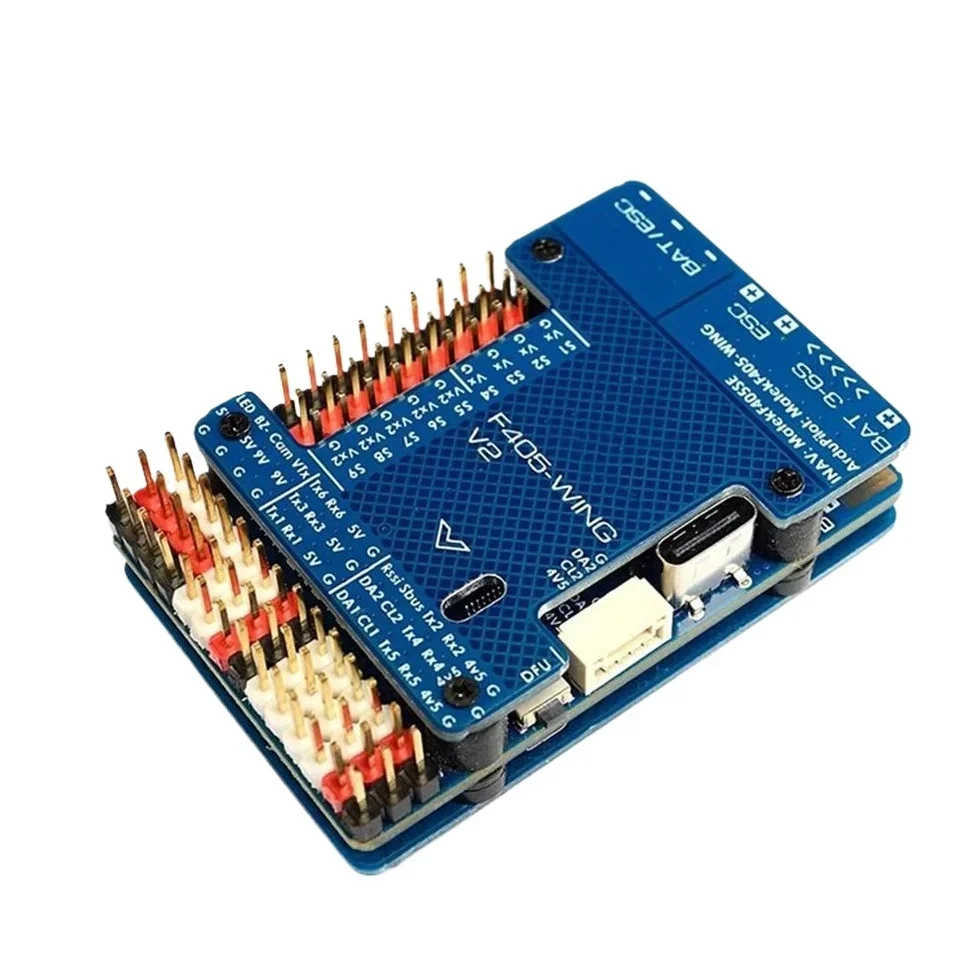 AvaCoreF405-WING-V2 Flight Controller Barometer OSD Black Box 3~6S For Fixed Wing Drone