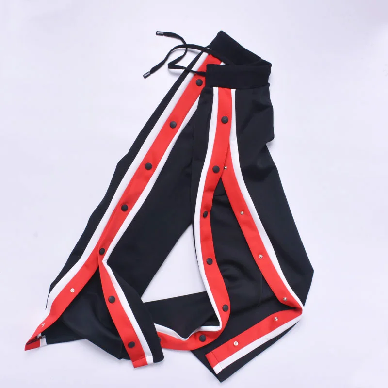 

Брюки с высокой талией, вязаные, широкие, с разрезами, в полоску, свободного кроя, прямые, для весны и осени, повседневные, стройнящие