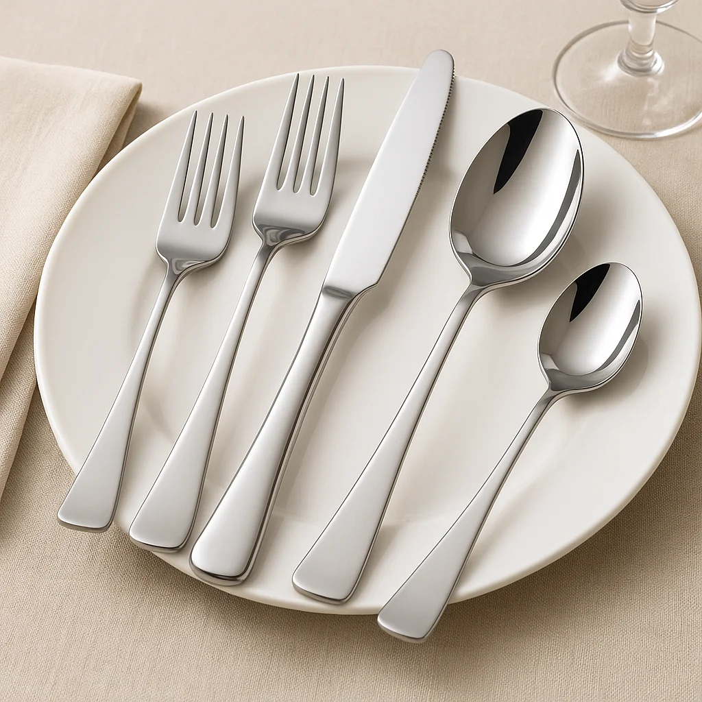 

5/10/15/20pcs Gold Silver stainless steel cutlery knife, fork and spoon set Home kitchen utensils Holiday dinner tableware