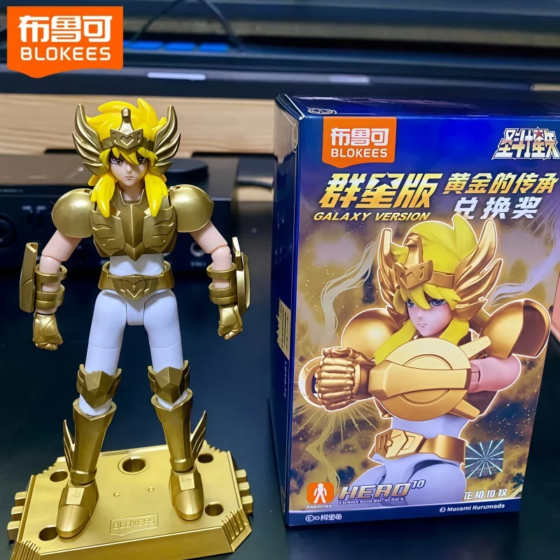 

Hot Blokees Saint Seiya Galaxy версия 2, золотая версия Cygnus Hyoga, фигурки героев, аниме-фигурки, игрушки на Хэллоуин, Рождественский подарок