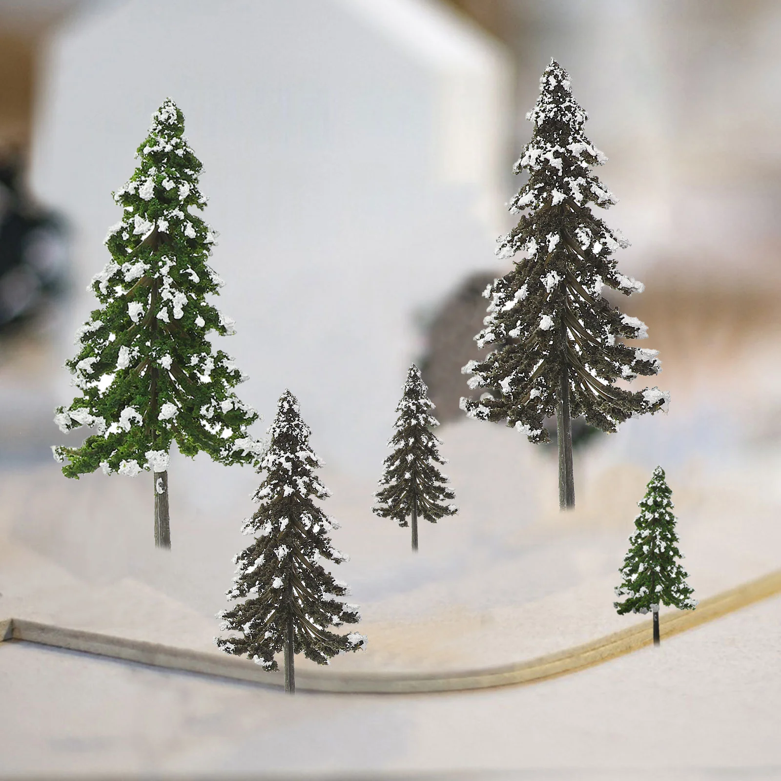 Terrain cedro areia mesa modelo mini árvore de natal em miniatura micro cena layout adereços