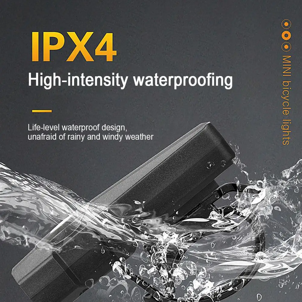 الدراجة الخفيفة USB قابلة للشحن الدراجة العلوي السوبر مشرق مصباح يدوي الضوء الخلفي والأمامي أضواء خلفية H7Q2