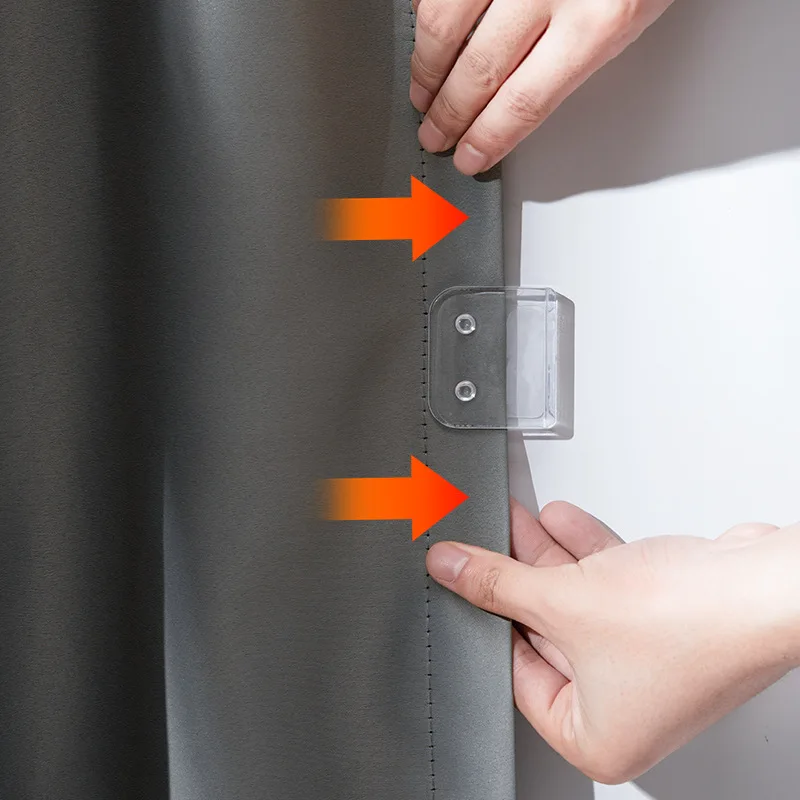 Clear Shower Curtain Clips Hook Holder Anti Splash Spill Windproof Shower Curtain Clip for Side of Shower Bathroom Accessories