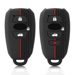 Silicone Key Case Cover Shell Fob For Subaru Legacy Impreza Forester Xv Trezia BRZ Wrx Levorg Outback Accessories