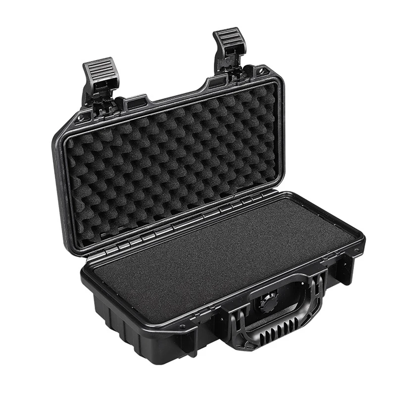 Waterproof Toolbox Multi Functional Portable Toolbox with Lock Large Hard Case Tool Case Safe Equipment Storage Box with Sponge