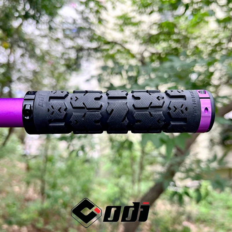 ODI RG01 Fahrradlenkergriffe Rogue Lock-on Anti-Rutsch-Stoßdämpfung Griffabdeckung Doppelverriegelung für MTB/Rennradteile – Detail 8