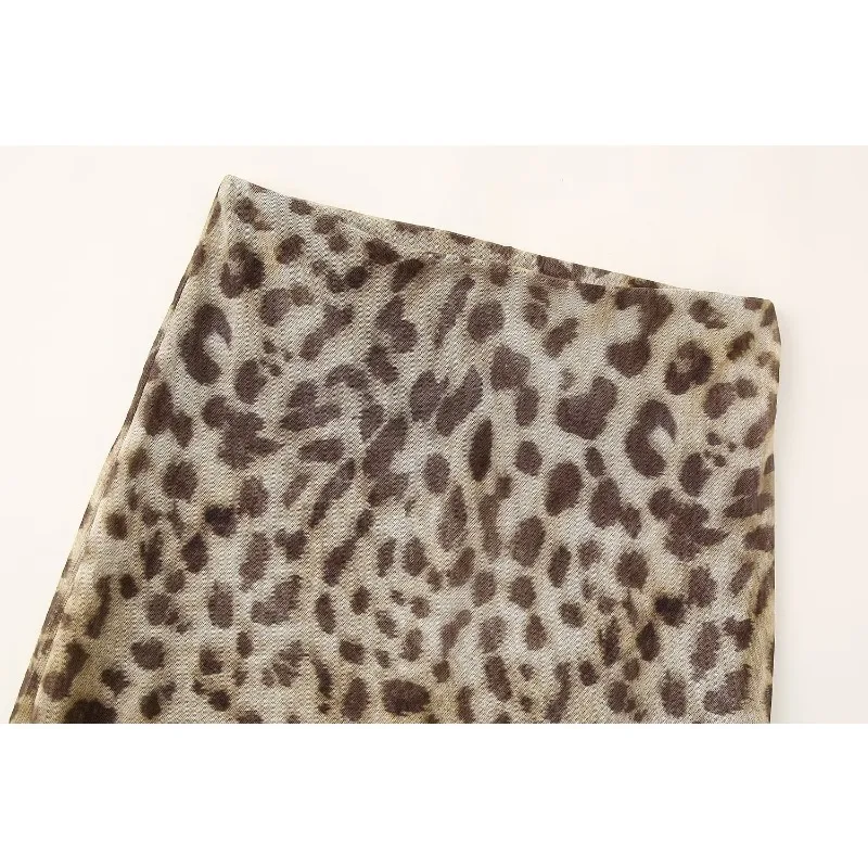 レディースツーピースセットサマースーツ2025レオパード柄少女風誕生日衣装スーツ新作フルナンバーホリデー