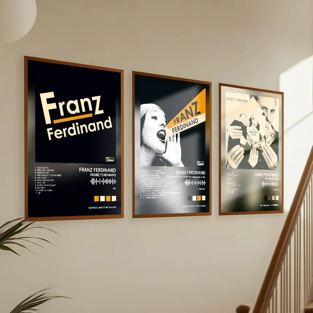 Franzs F-Ferdinand Album Poster Album Art Cover Songs Music Rap Wall Waterproof Paper Sticker For Living Room Home Decor