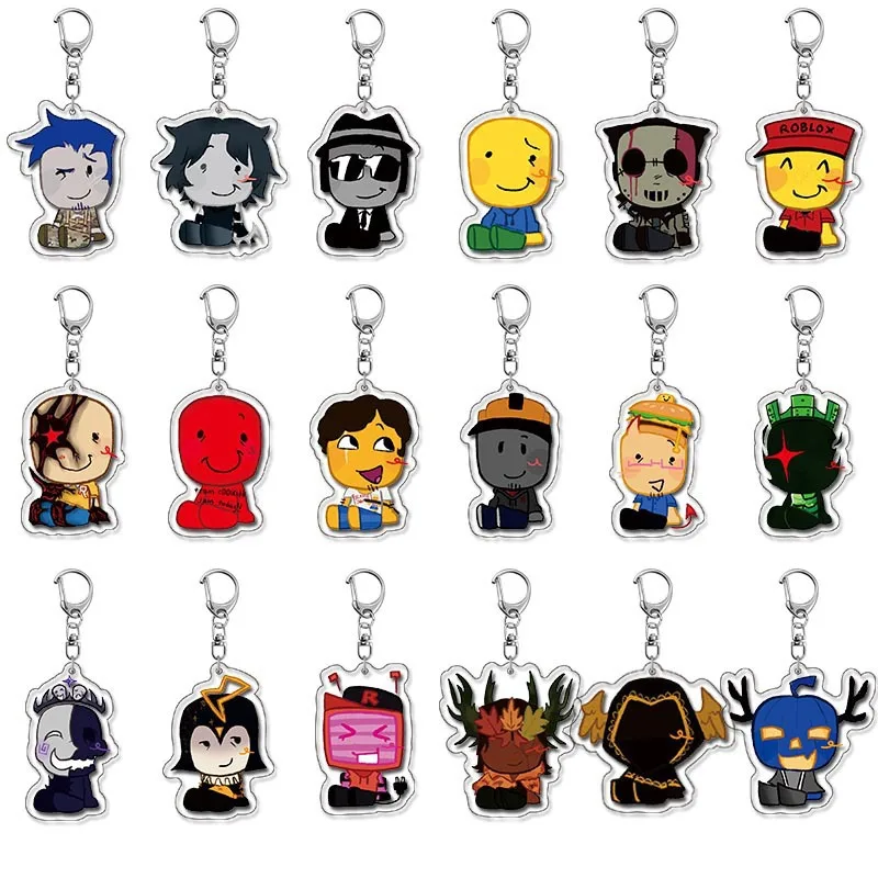 Forsaken Acrylic Keychain The Watcher Hollow Spirit Mansion Caretaker Man Detailed Print Versatile Woman Daily Carry Anime Merch