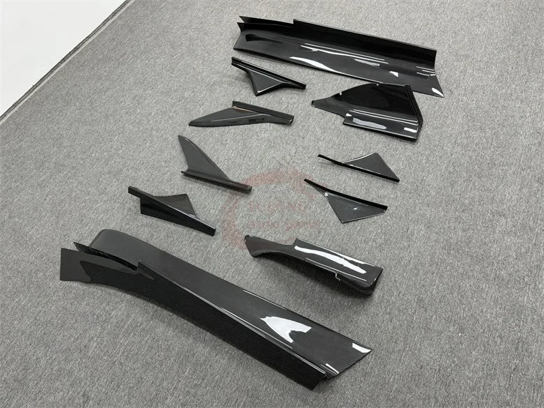 Prepreg Dry carbon fiber body kit 7D style for Maserati MC20 seven design Dry carbon fiber side skirts