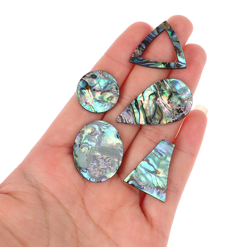 1PCS Abalone Shell Beads Natural Shell Single-sided Round Triangle Drop-shaped Jewelry Making Fashion Necklace Earrings Access