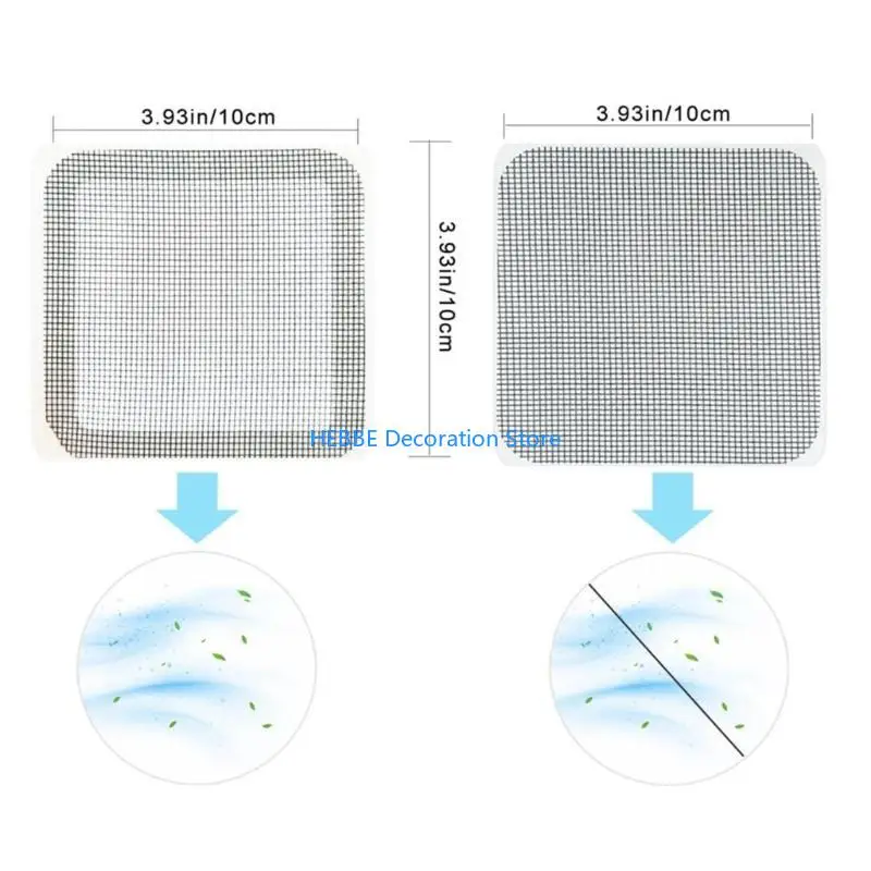 B0KC Anti Insect Fly Mesh Patches Adhesive Net Repair Tape Window Screen Repair