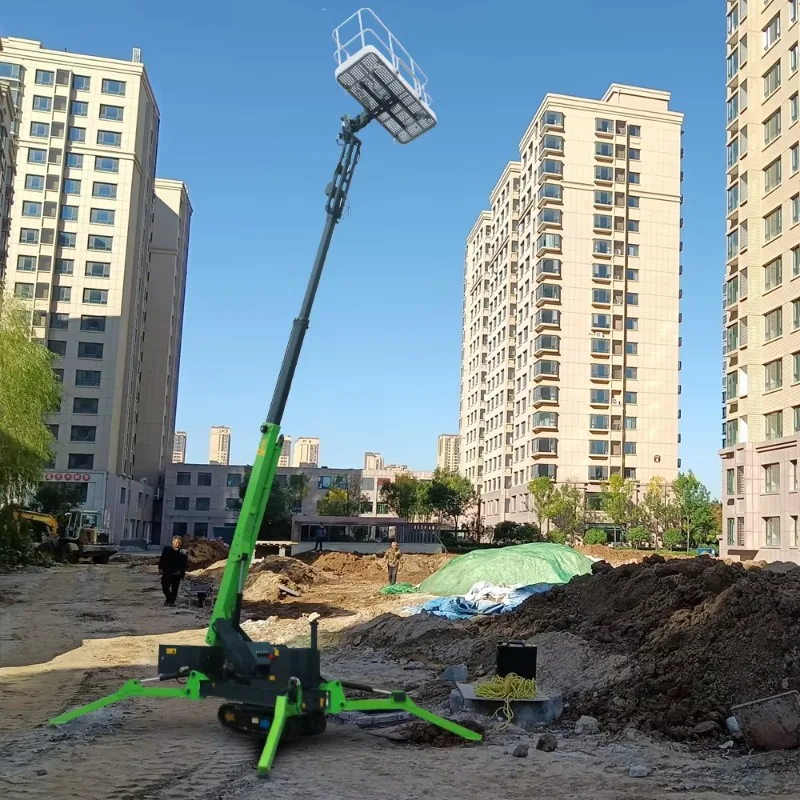 YG CE Small 10m 20m Working Platform Man Lift Electric diesel Crawler Spider Boom Lift