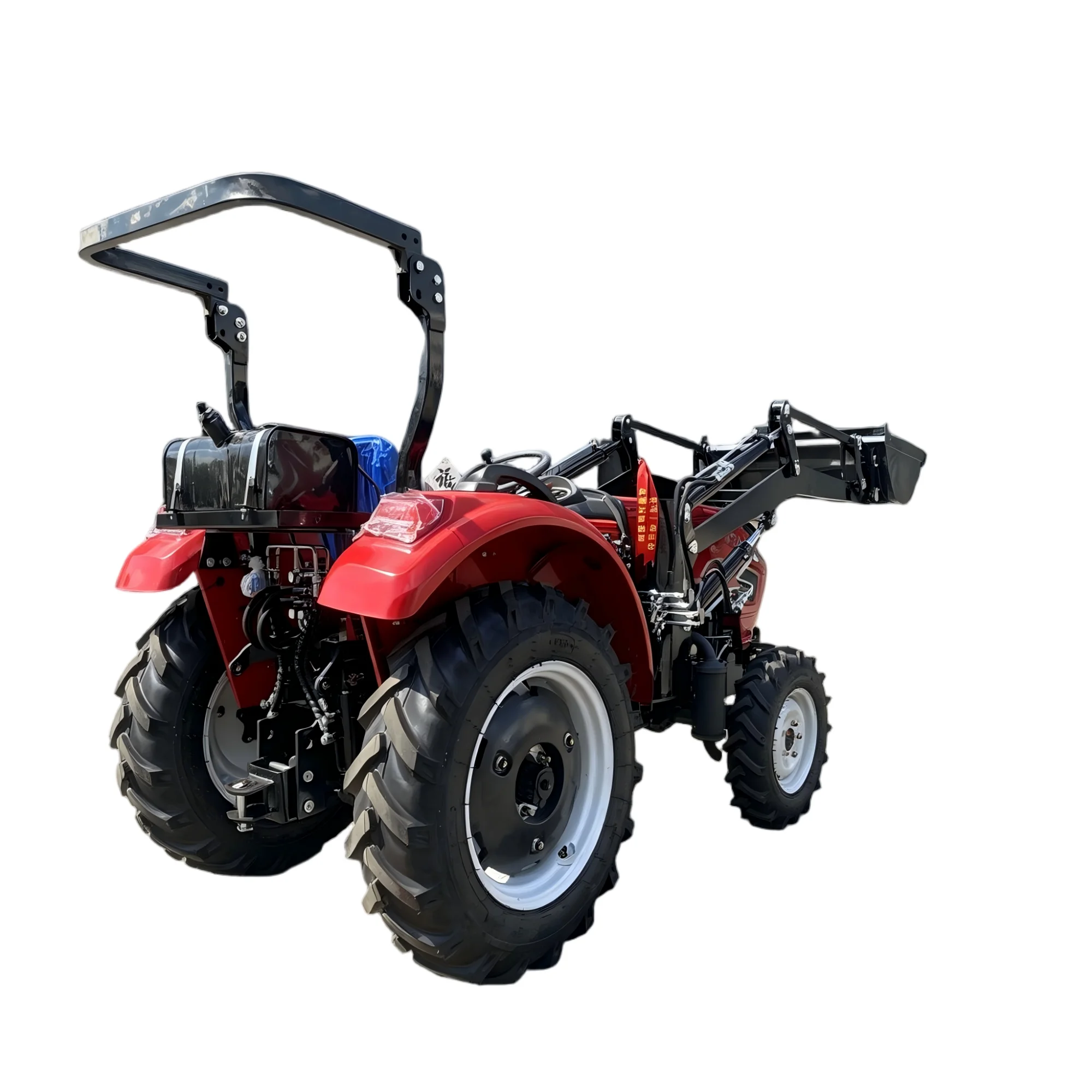 4WD Mini Farm Tractor With Front Loader Bucket 25-60HP Diesel CE EPA Euro 5 Compact Orchard Garden Tractor