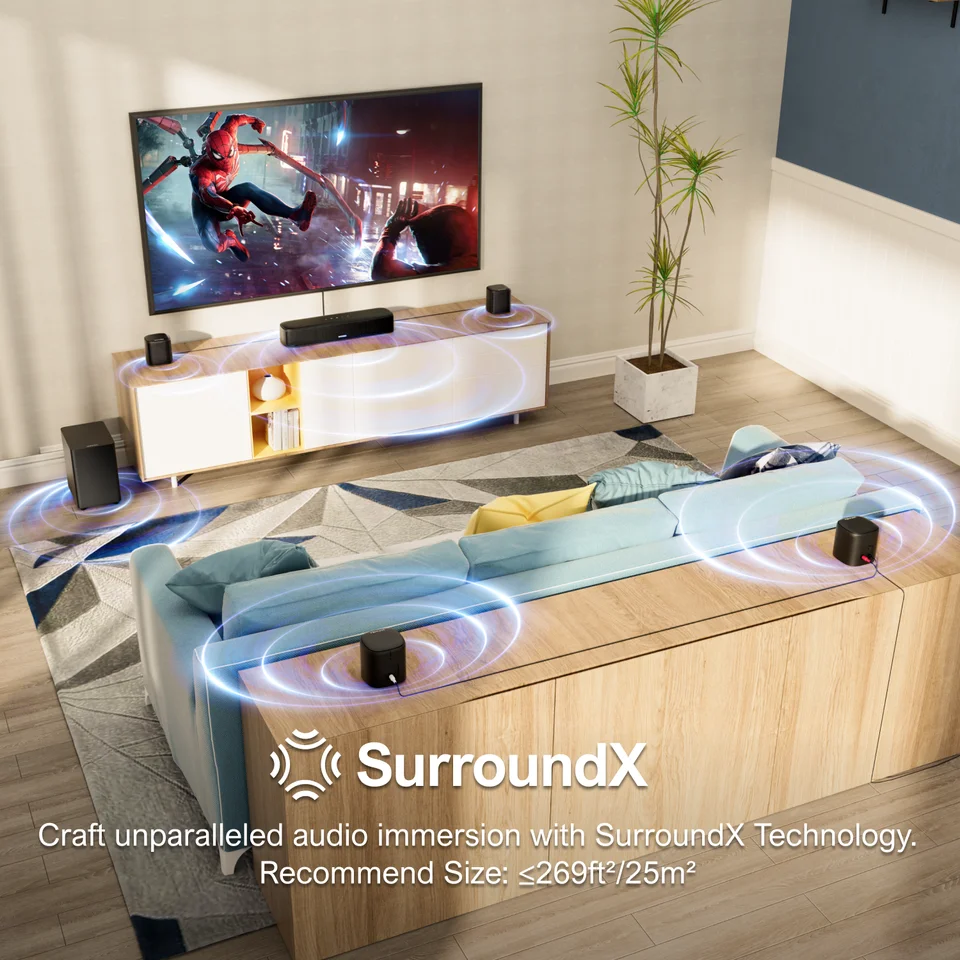 ULTIMEA Aura A40 7.1CH テレビ用バーチャルサラウンドサウンドバー