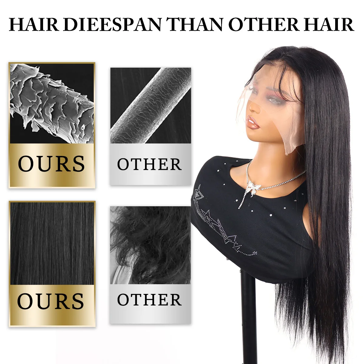 250 Density 13x6 Bone Straight Hd Lace Front Wig 40 46 50 Inch 13x4 Lace Frontal Human Hair Wigs For Women Raw 360 Full Lace Wig image 5