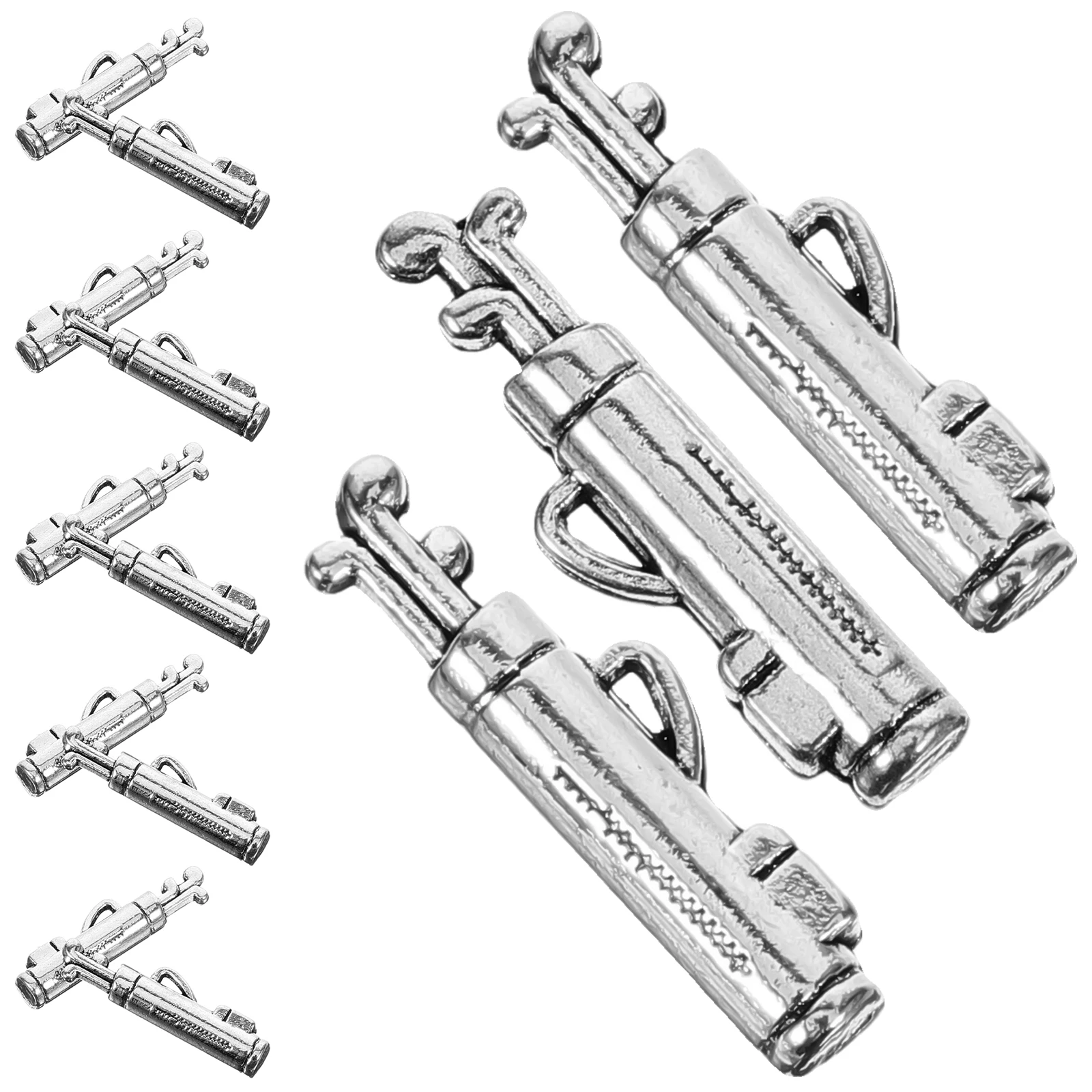 

20pcs Golf Club Pendant Silver DIY Charm Metal Golfing Necklace Bracelet Earring Making Accessories Sturdy Handcraft